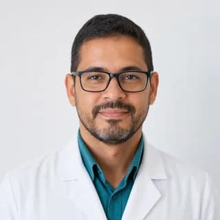 Retrato ilustrativo de um médico